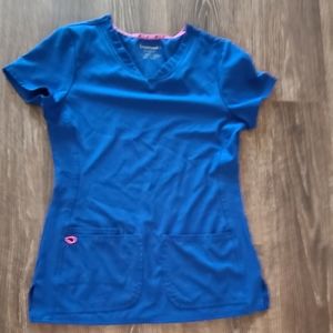 Heartsoul royal blue scrubs top